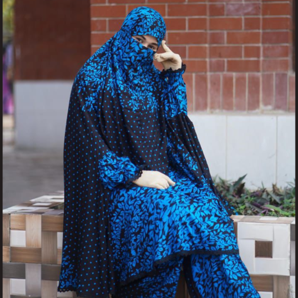 elegant palazzo long khimar set