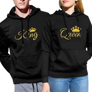 comfortable winter couple hoodie