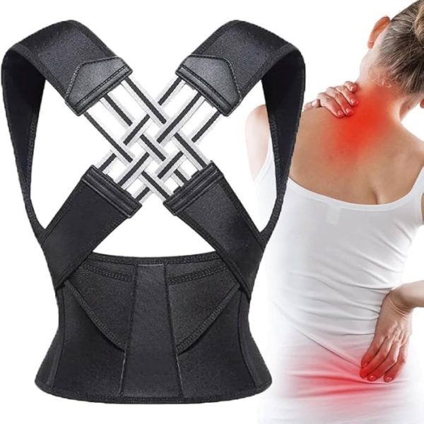 premium adjustable back posture corrector belt for women men