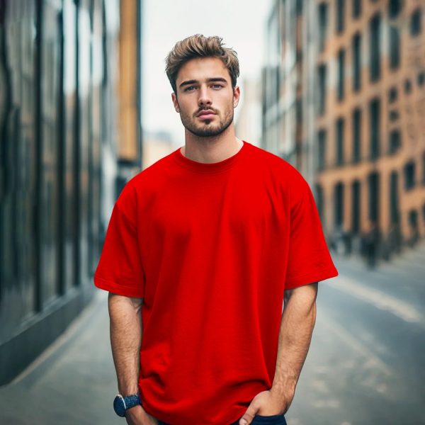 solid dropshoulder t shirt