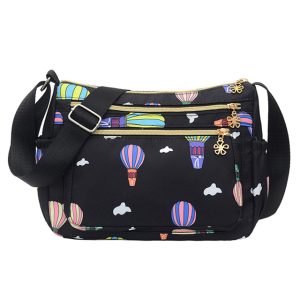 korean sports travel shoulder bag (black)