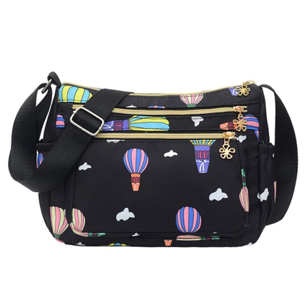 korean sports travel shoulder bag (black)