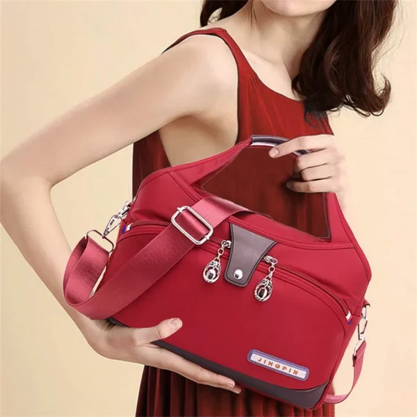 large capacity waterproof anti theft fashion (maroon)