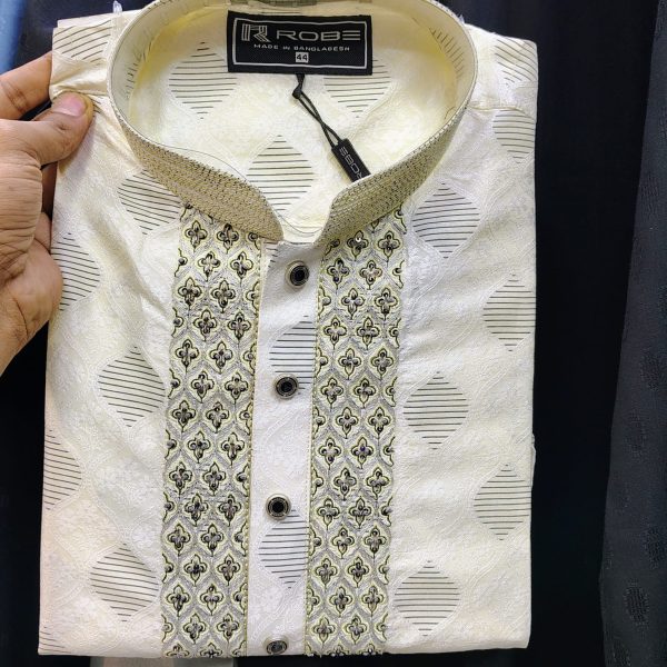 indian cotton gorgeous karchupi panjabi