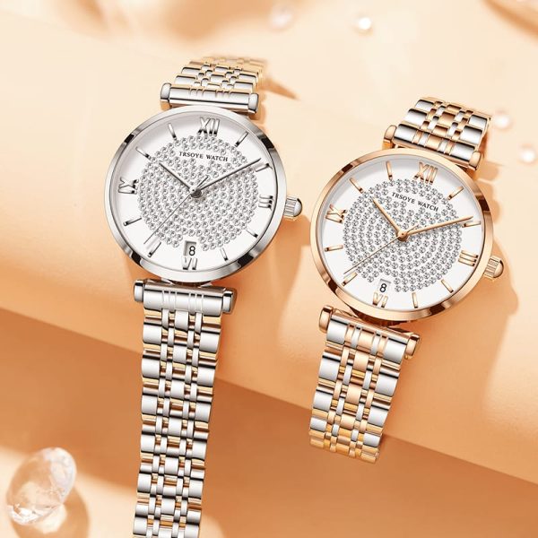 trsoye women ladice chain watch (silver)