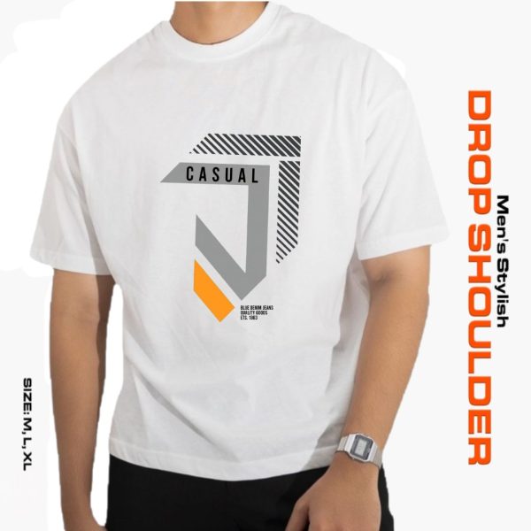 men's stylish drop shoulder t shirt