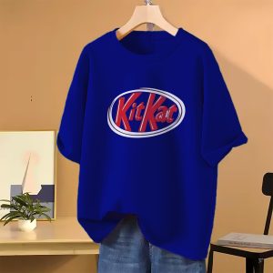 drop shoulder t shirt for women (blue)