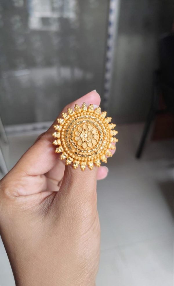 royal antique sunflower ring
