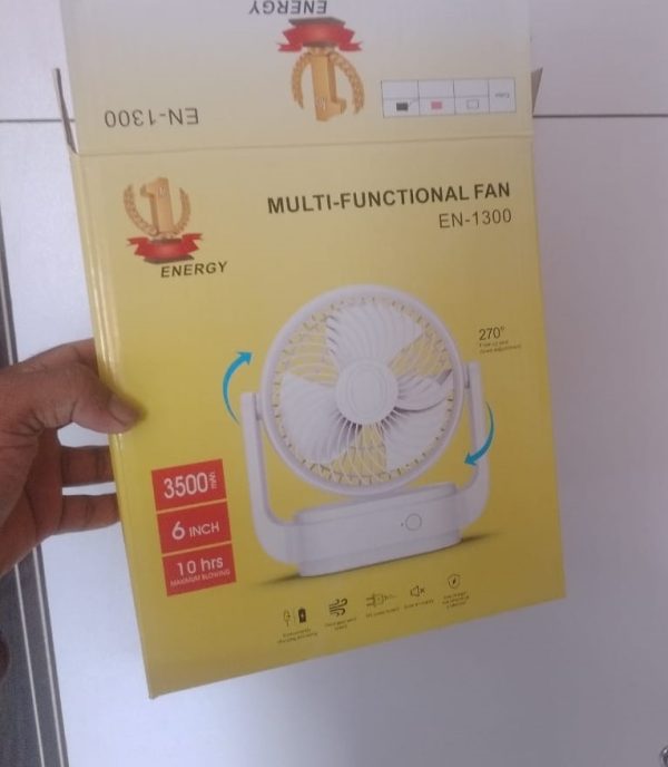 high quality rechargeble & portable desk fan en 1300