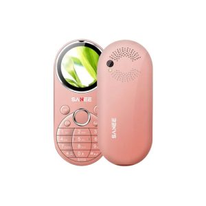 sanee s113 dual sim stylish button phone (pink)