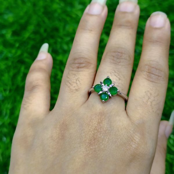 imperial violet crystal statement ring