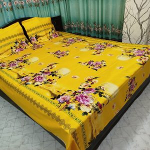 king size full cotton fabric panel bedsheet
