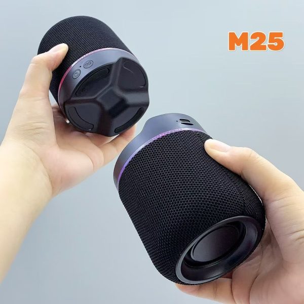 new m25 outdoor wireless dj two in one split speakers (10w, bluetooth, led)