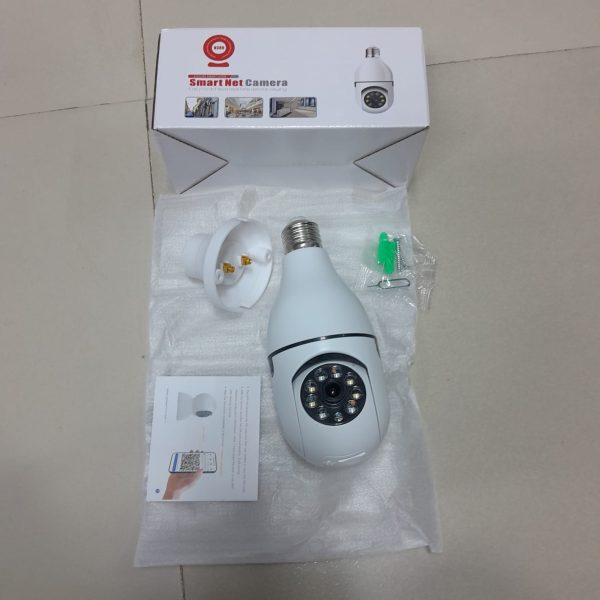 smart 360° rotated security camera hd 1080p with two way audio, motion tracking, and waterproof design