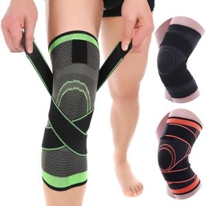 unbit knee braces， kneelet sports knee pads cycling man adjustable women compression elastic knee support fitness equipment protective (