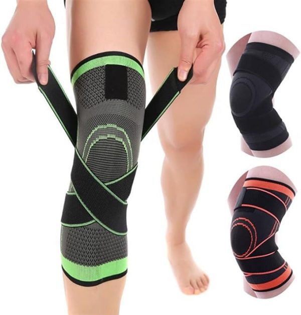 unbit knee braces， kneelet sports knee pads cycling man adjustable women compression elastic knee support fitness equipment protective (