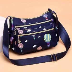korean sports travel shoulder bag (blue)