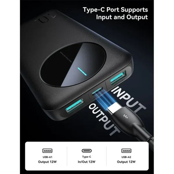 joyroom jr pbf12 10000mah 2.4a led power bank