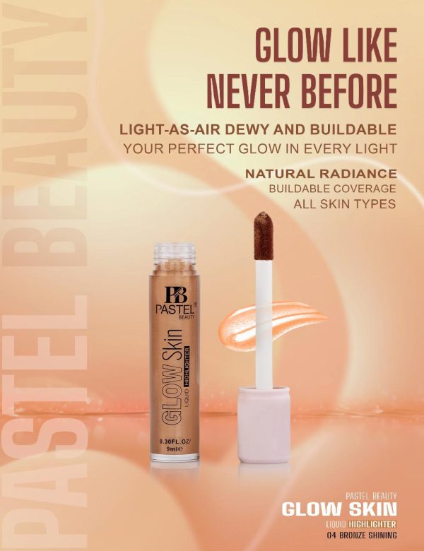 pastel beauty glow skin liquid highlighter ( bronze shining )
