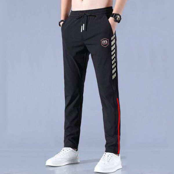 men's casual sports trowser track stripe