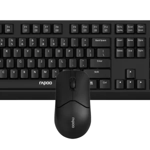 rapoo x1500 wireless keyboard & mouse combo – black
