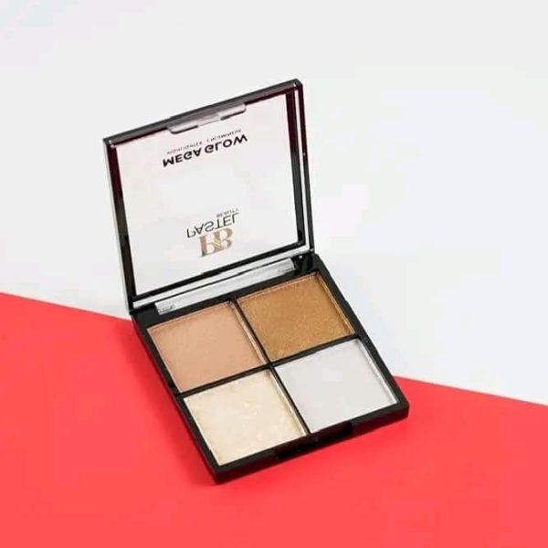 pastel beauty mega glow highlighter palette