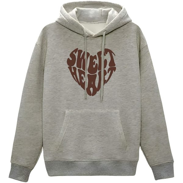 comfortable winter hoodie (sweet heart) for women