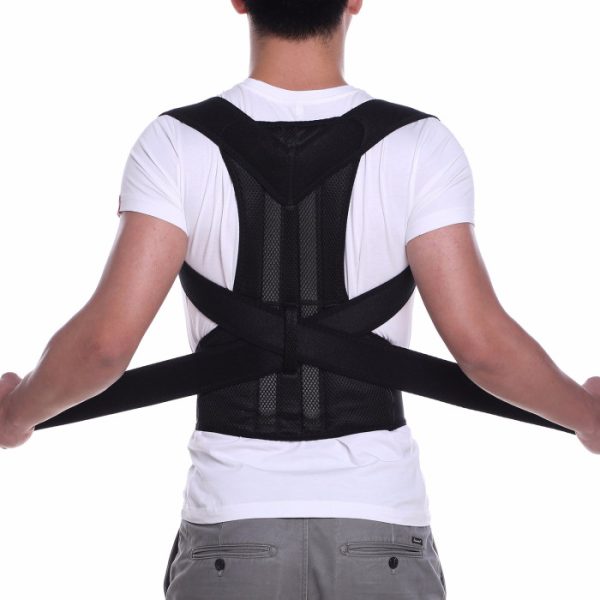 back support belt with fully adjustable straps relief lower & upper back pain