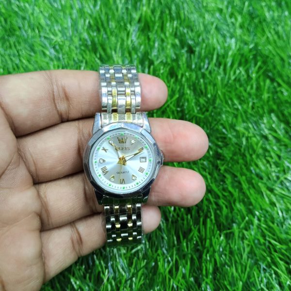 olevs watch for women branded stainless steel elegant luminous ladies watches 9931 silver