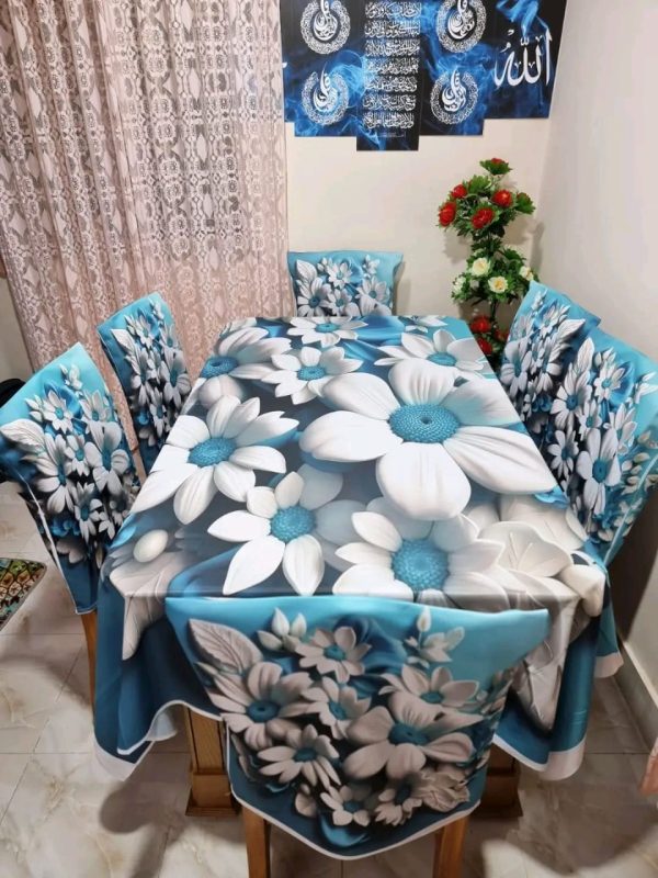 china premium 3d print table cloth set