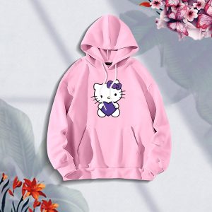 premium comfortable (cutipy cat pink) ladies winter hoodie