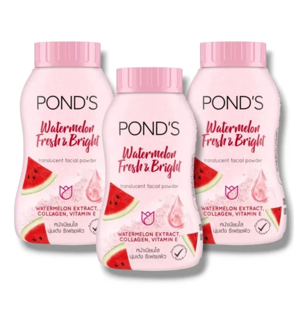 pond's watermelon fresh & bright translucent facial powder