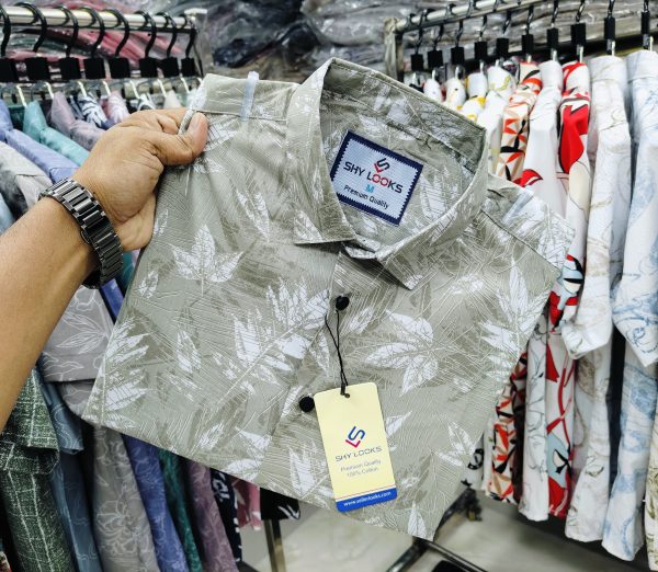 pure cotton full sleeve print shirt for men's