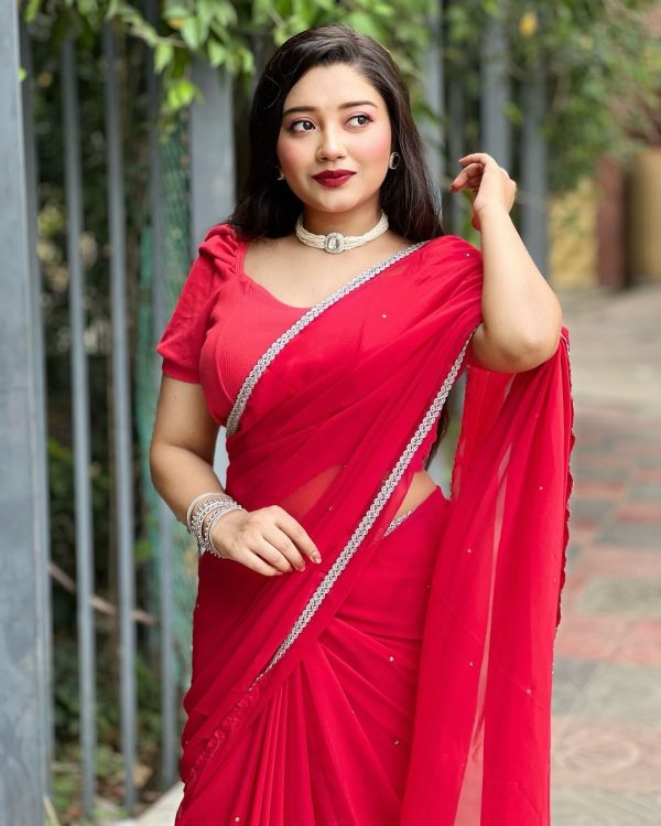 main materials georgate stone saree