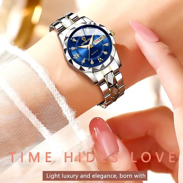binbond top brand luxury fashion couple watches 30m week date clock sport quartz
