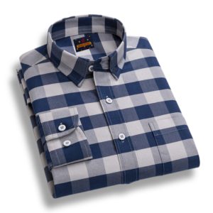 men's long sleeve check shirt