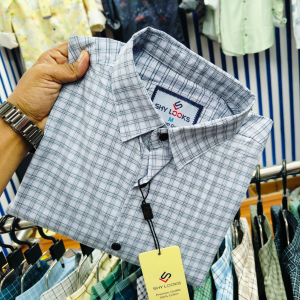 pure cotton full sleeve check shirt for men's