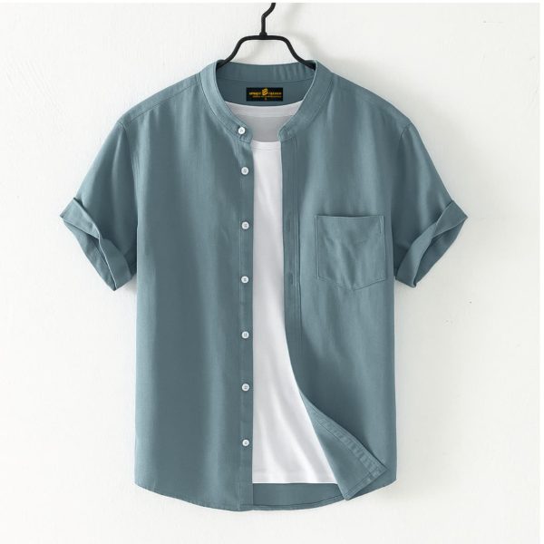 fashionable half sleeve shirt for men ( ash)