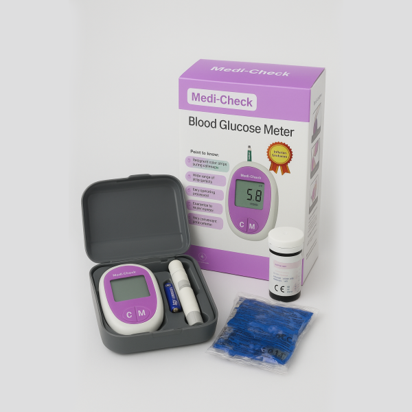 Medical Equipment 2-in-1 Combo Pack with Free Thermometer (Blood Glucose Meter + Digital BP Monitor) - Image 3