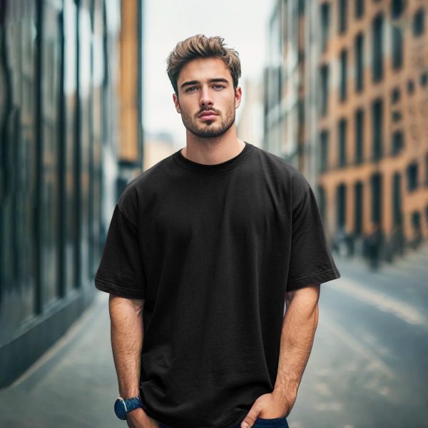 solid dropshoulder t shirt