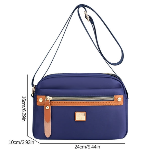 nylon fashion cross body bag lightweight portable shoulder bag (royal blue)