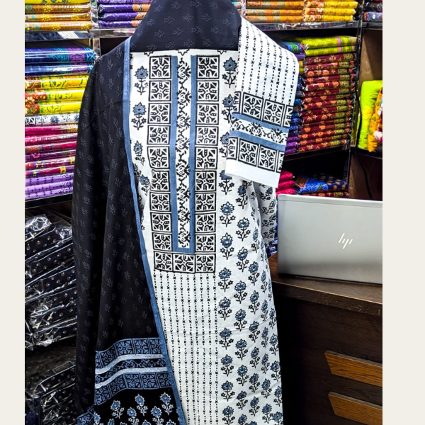 new exclushive collection high qualitiey cotton printed three piece