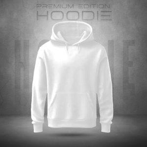 stylish premium quality solid color hoodie white