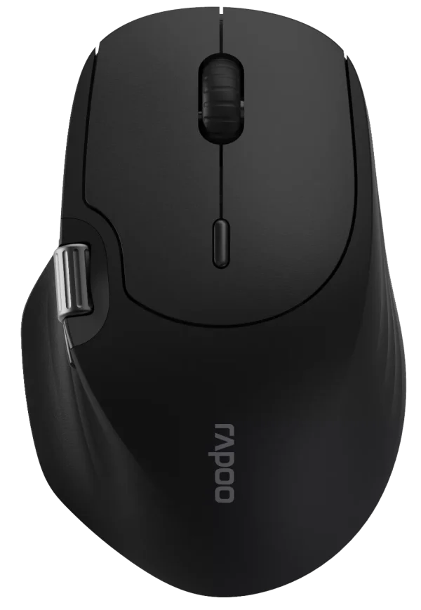 rapoo mt560tm multi mode wireless ergonomic mouse – black