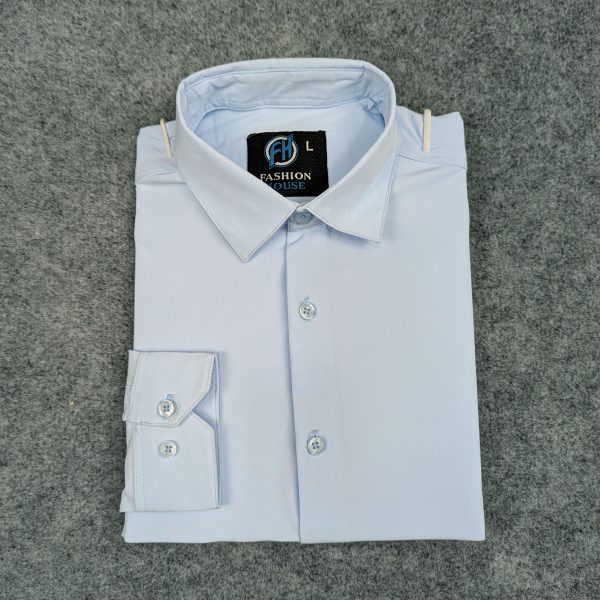 premium shirt & pant combo (formal / casual) (sky & ash)