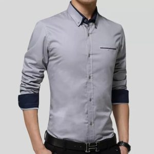 fashionable casual shirt for men(ash)