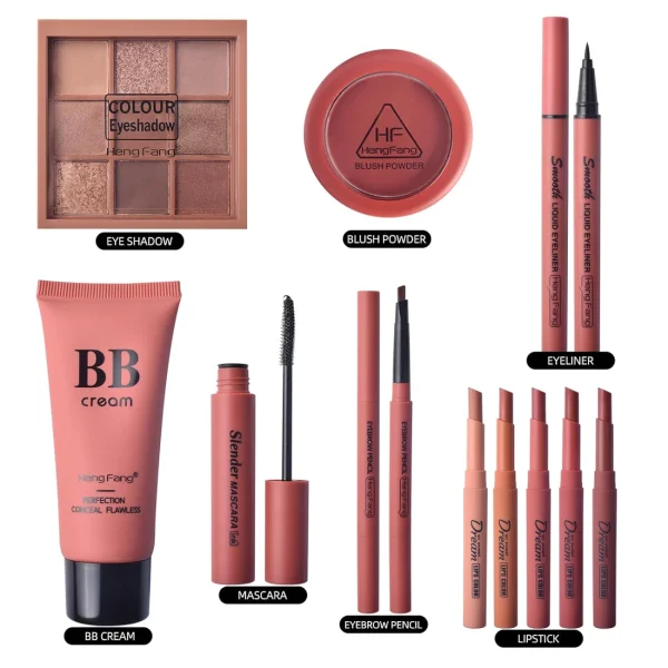 all in one makeup kit, 11 piece women complete makeup kit