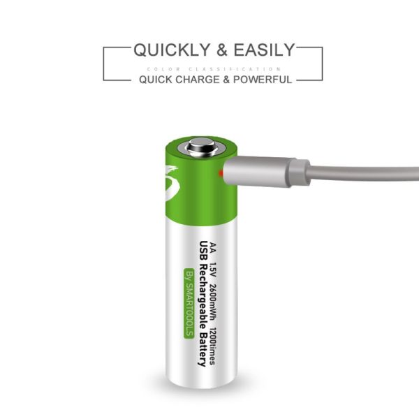 [original] usb type c fast charging rechargeable battery aa 1.5v (4 piece battery)