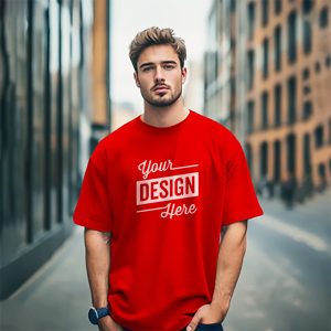 customize your drop shoulder t shirt