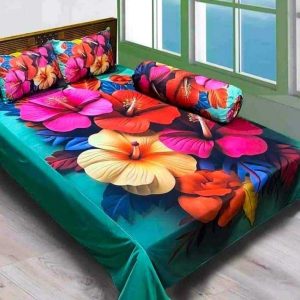 china premium 3d design bed sheet